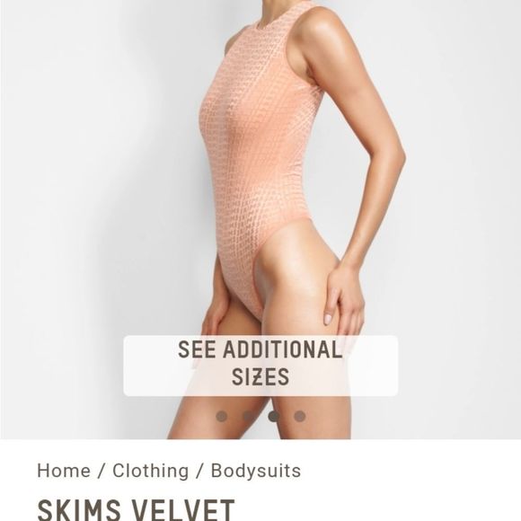 SKIMS Monogram-patterned logo bodysuit - Picture 2 of 10